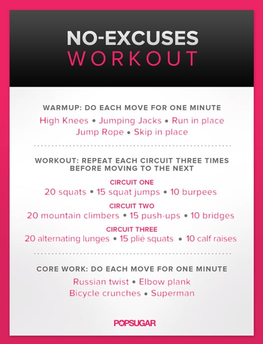 Body-Weight Workout For Women | Poster | POPSUGAR Fitness