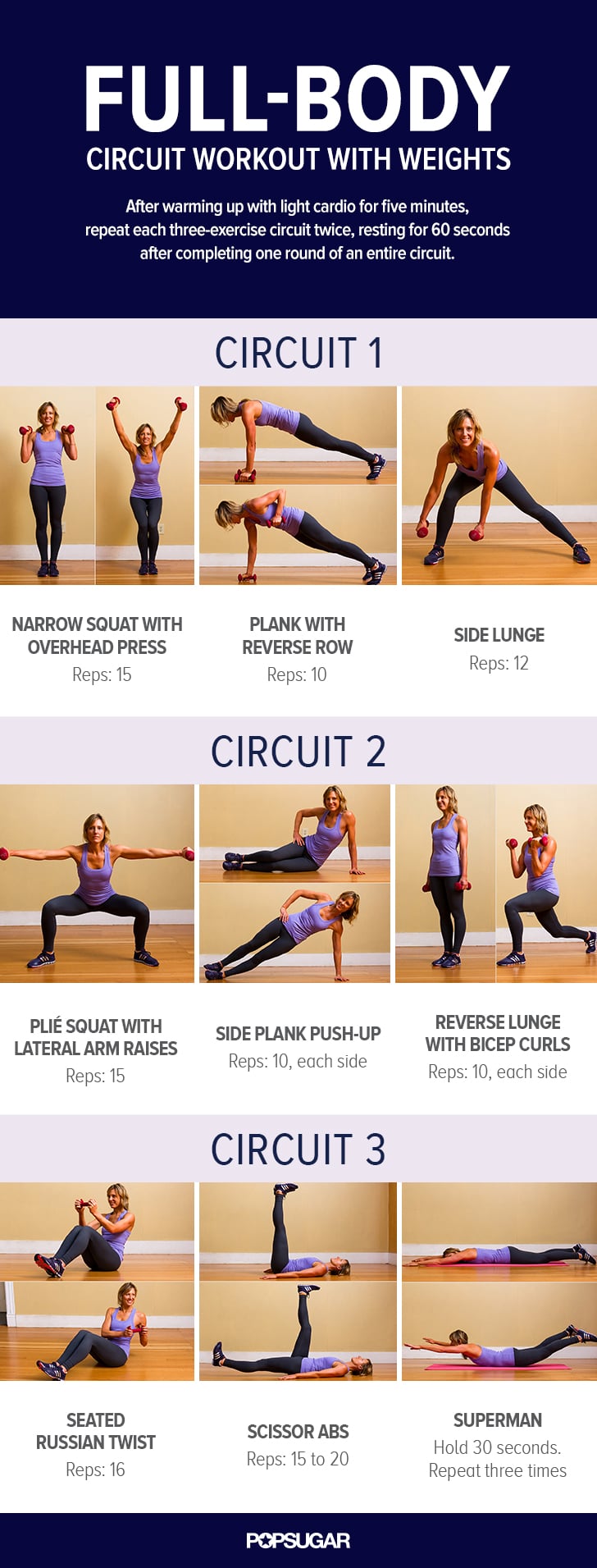 Circuit Training Exercises List
