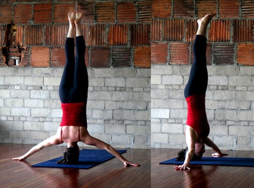 Strike a Yoga Pose: Iron Cross Headstand | POPSUGAR Fitness