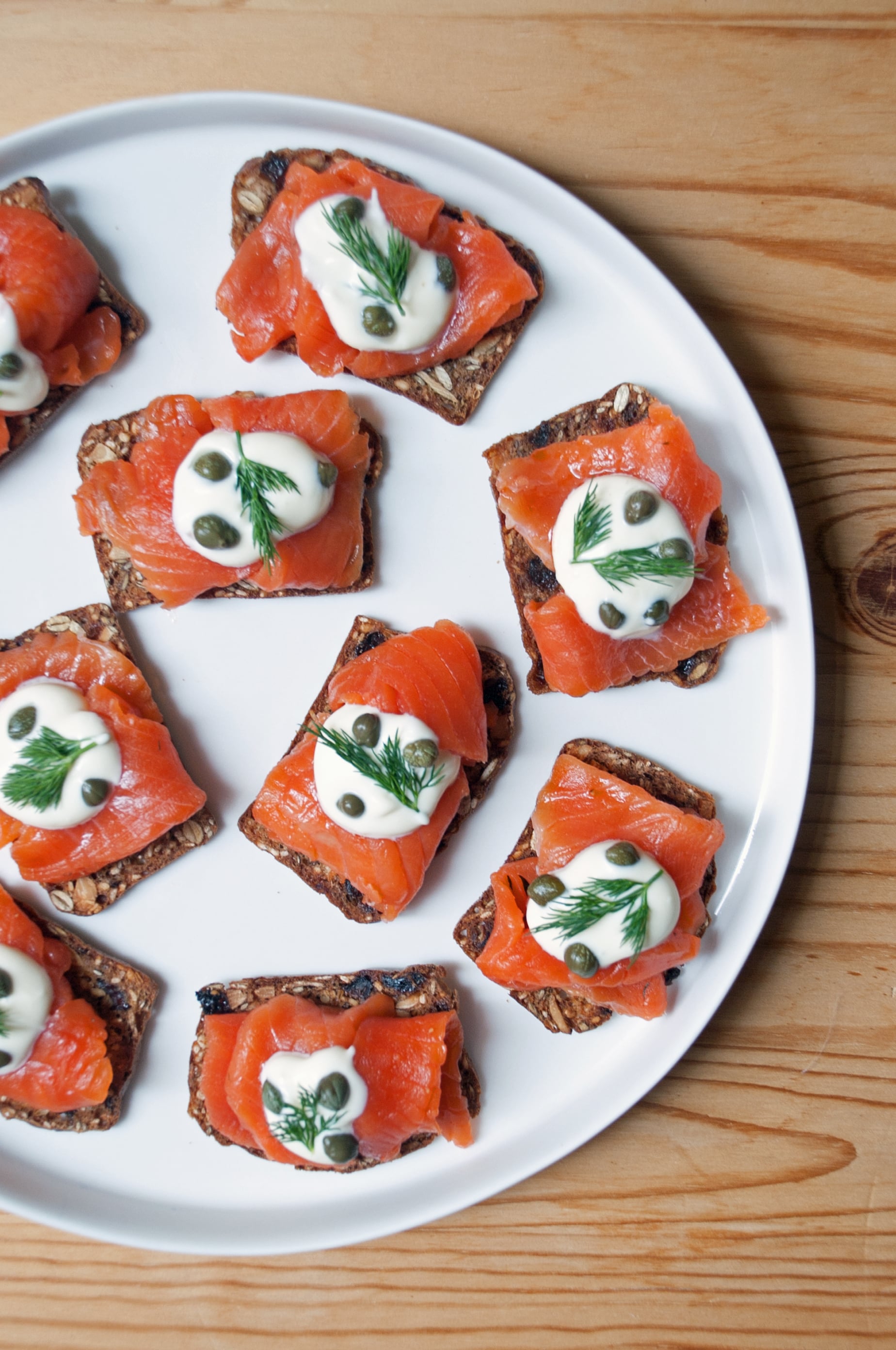 Gravlax and Creme Fraiche Appetizer POPSUGAR Food 