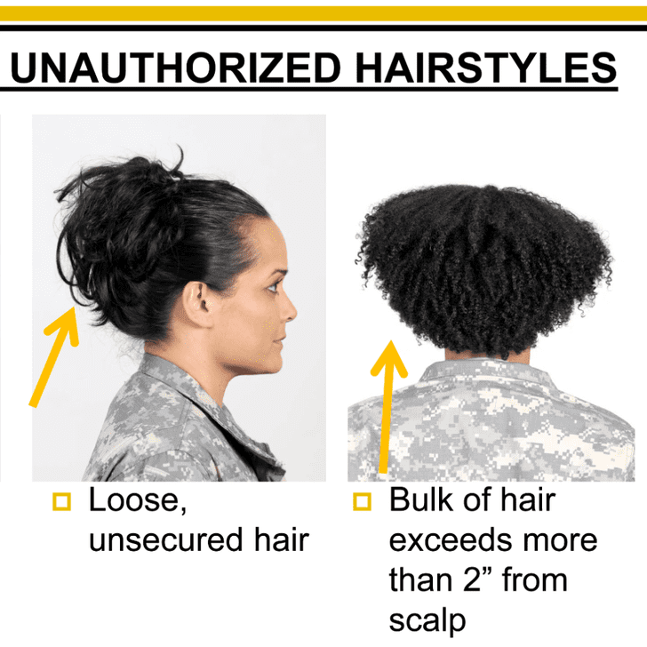 Women with natural hair petition army regulation 670 1 popsugar beauty