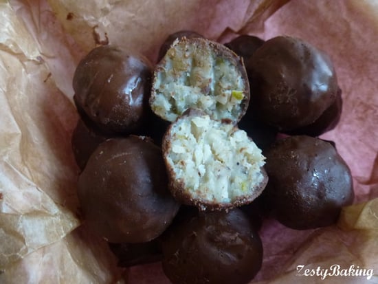 Chocolate & Coconut Truffels (Chocolate & Coconut Barfi) by ZestyBaking