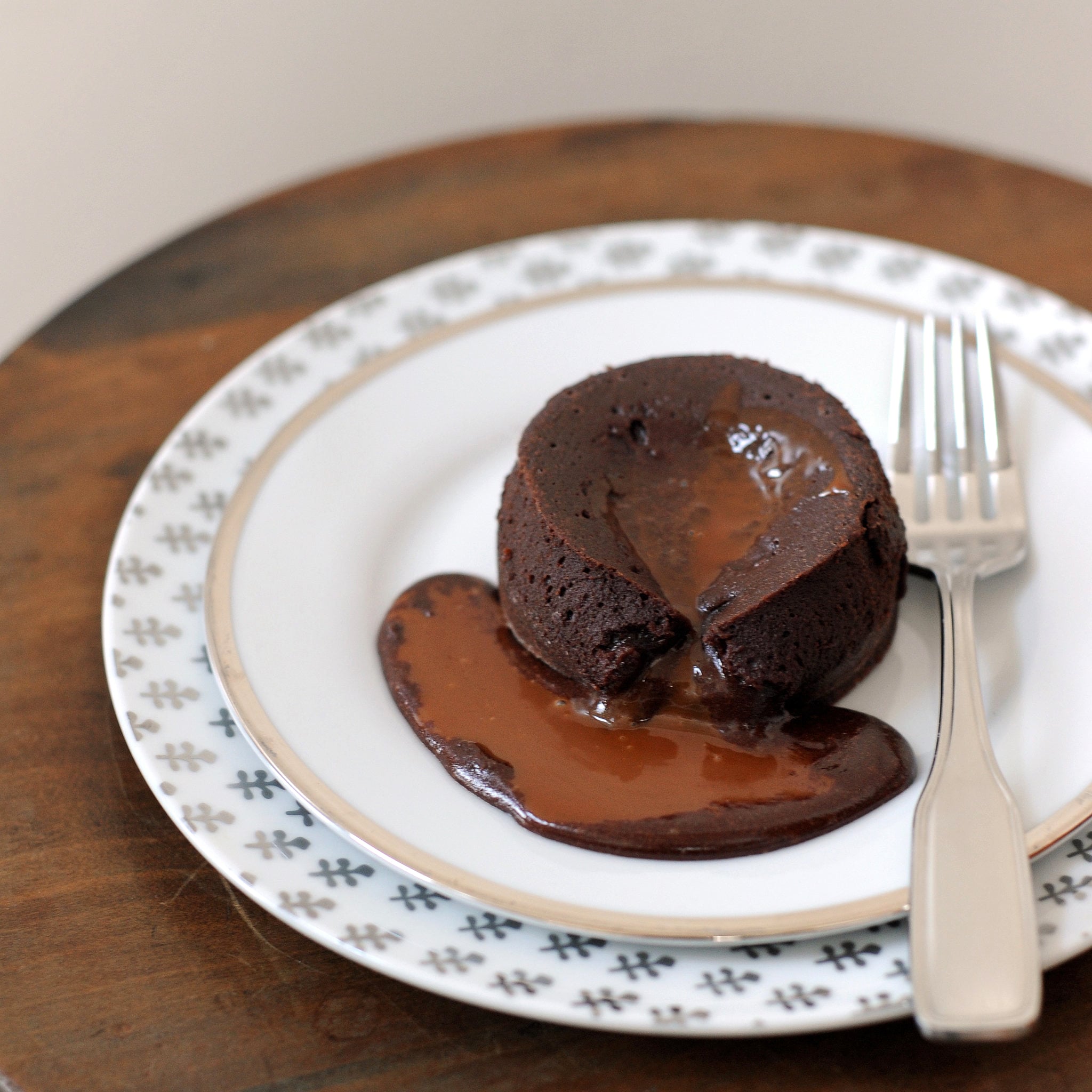 Molten Chocolate Cakes With Caramel Sauce Recipe | POPSUGAR Food