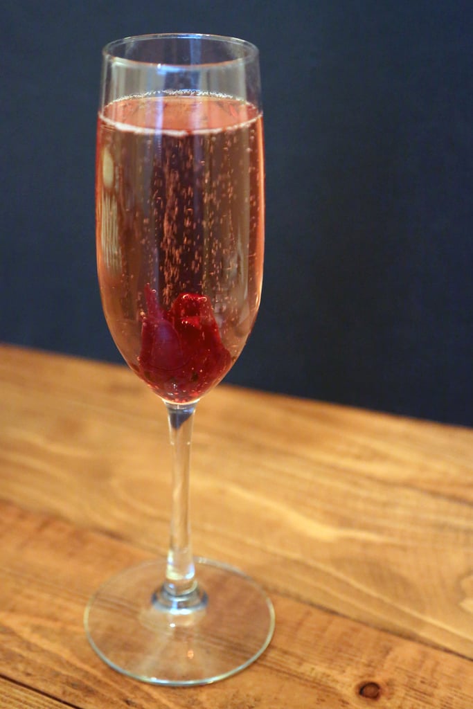 Hibiscus Sparkling Wine Cocktail | POPSUGAR Food