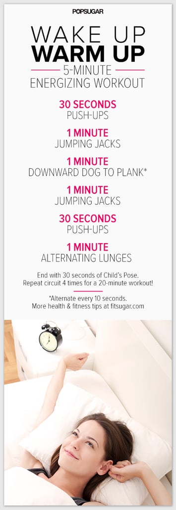 5 Minute Morning Workout Popsugar Fitness