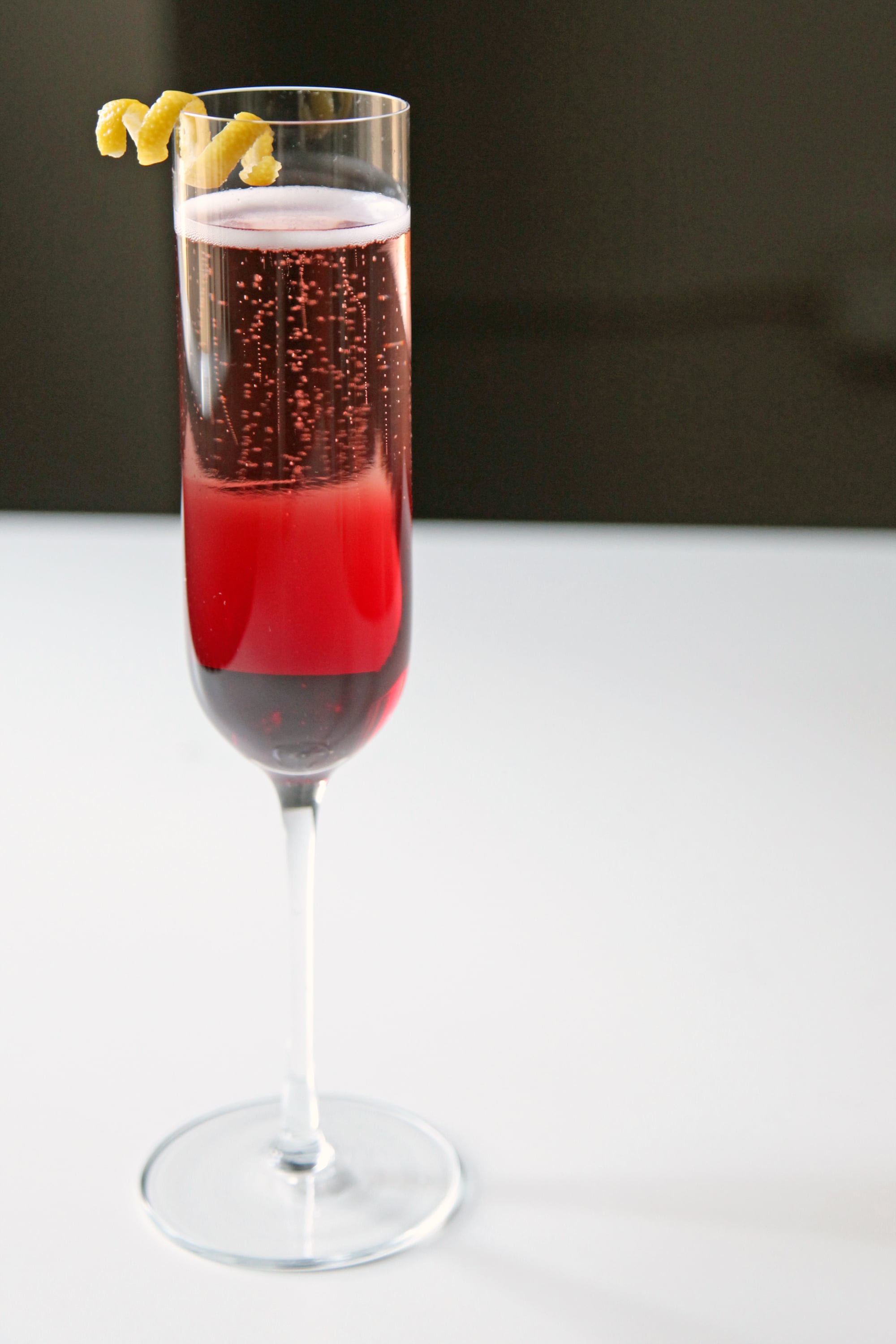 Pomegranate Champagne Cocktail POPSUGAR Food